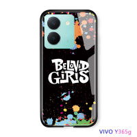 Volans เคสกระจกนิรภัยขอบนิ่มสำหรับ Vivo Y36 Y36 5G,เคสลายกราฟฟิตีสไตล์คลาสสิกฮิปฮอป