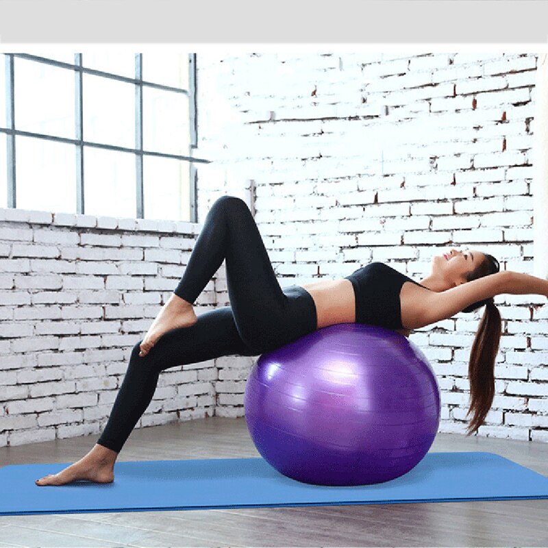 85cm Yoga Ball W/ Pump Exercise Balls Fitness Sport Pilate Birthing Massag 