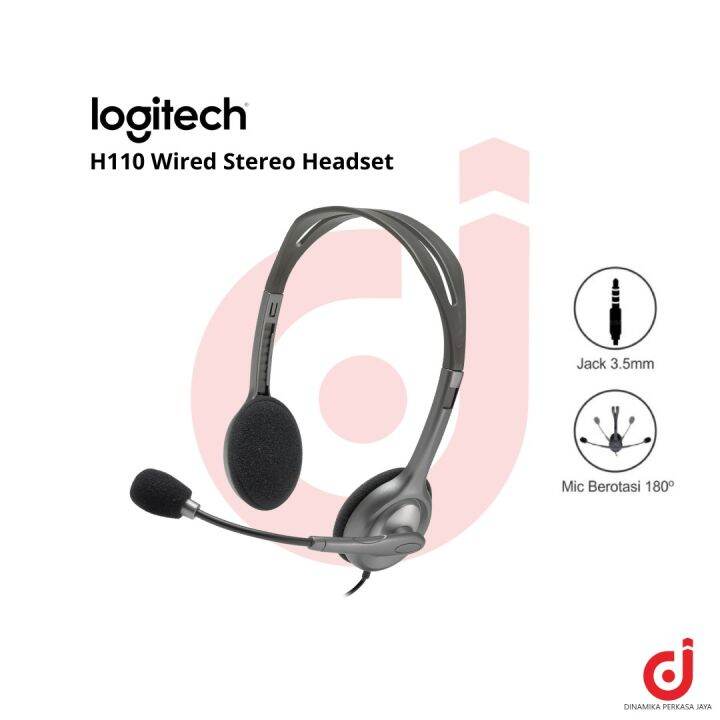 Headphone Logitech Microphone headset H110 Lazada Indonesia