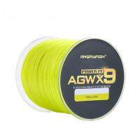 ANGRYFISH Diominate X9 PE 9 Strands ถักเปีย500M/547YD ตกปลาแข็งแรงมากสาย15LB-100LB สีเหลือง