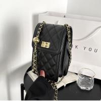 【Two colors】womens bag small square bag girls mobile phone bag inclined backpack side backpack single shoulder bag shoulder bag cover mobile phone bag PU waterproof mobile phone bag 【AUG】