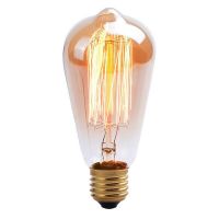 【support】 Vintage Edison หลอดไฟ LED St64 E27หลอดไส้220V ไฟวันหยุด40W Filament โคมไฟ Lampada สำหรับตกแต่งบ้าน Bulbs