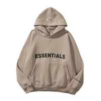 Essentials Hoodie ผู้ชายและผู้หญิง Hip Hop Street Sweat Sweat Sweatshirt จดหมายสะท้อนแสงพิมพ์ขนแกะ Super Dalian Hoodie Fashio