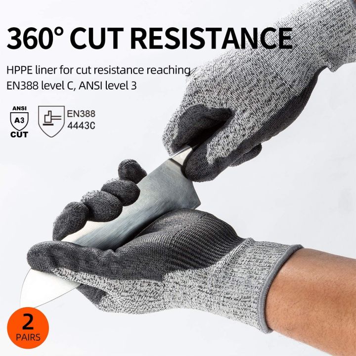 3 Firm Grip All Purpose Gloves (Large)