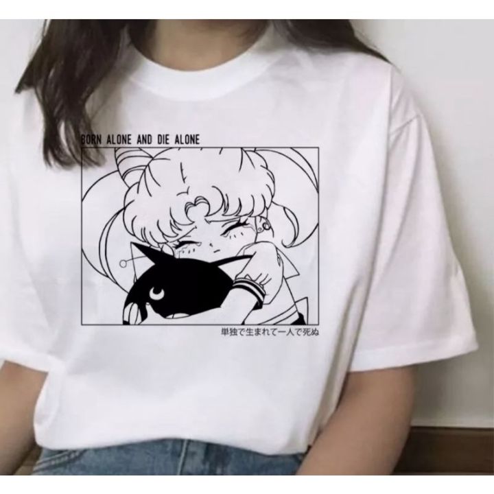 ข้อเสนอพิเศษ-ขายเสื้อยืดผ้าฝ้ายพิมพ์ลายขายดี-เซเลอร์มูนเสื้อยืด-sailor-moon-น่ารัก-s-5xl-s-5xl