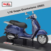 1pcs maisto 1 18 vespa scooters motorbike diecast metal model sport city - ảnh sản phẩm 1