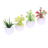 【cw】 1PC 1:12 Dollhouse Miniature In Pot Decoration Landscape Ornament Accessories