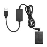 Andoer 5V USB to LP-E17 Dummy Battery Pack DC Coupler Adapter Replacement