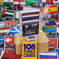 แฟลชการ์ด ธงชาติ และประเทศ Flash Cards Flags and Countries บัตรคำ การ์ดคำศัพท์ เนิร์ดดี้อาว (Nerdy Owl) จำนวนมากที่สุดถึง 108 ใบ ของเล่นเสริมพัฒนาการ