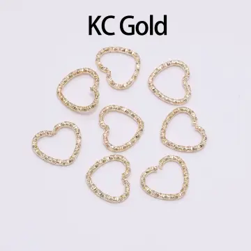 50-100pcs 8-20mm Round Jump Rings Twisted Open Split Rings Jump