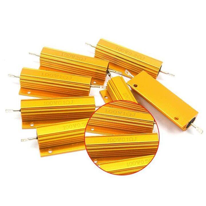 100w-aluminum-power-metal-shell-case-wirewound-resistor-0-01-100k-0-05-0-1-0-5-1-2-4-6-8-10-20-100-150-200-300-500-1k-10k-ohm