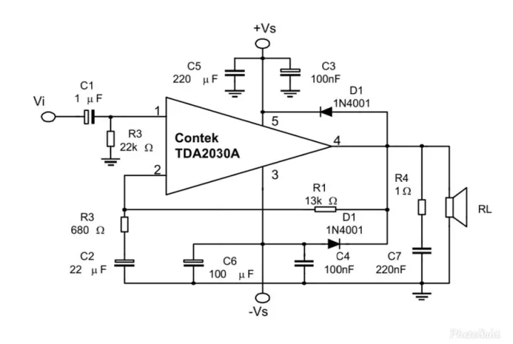 tda-2030a-power-amp-ic-แพ็ค-2-ตัว