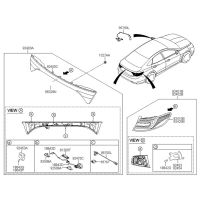 95760-3V500 Car Rear View Backup Camera Parking Assist Camera for Azera 2011-2014 957603V500