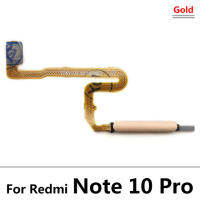 เครื่องสแกนลายนิ้วมือ,อะไหล่สายเคเบิ้ลแบบยืดหยุ่นสำหรับ Xiaomi Redmi Note 10 Pro Touch Sensor ID ปุ่ม Home