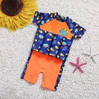 Kids Baby Boys Girls Float Suit Adjustable Buoyancy Cartoon Swimsuit Cap Beach ♥jdzzstore♥