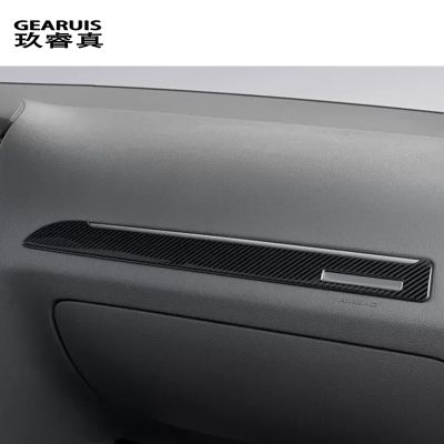For Audi q7 4L 2006-2015 Carbon Fiber Car Styling Center Console Dashboard Panel Decoration Cover Stickers Trim Auto Accessories