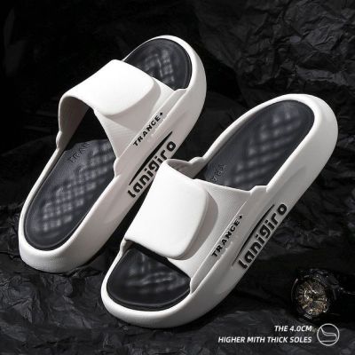 ขายดีที่สุด ioztt2023 - /❐☁∈ 2023 Men Slippers Soft Sandals Beach Slides Shoes Eva Brand Flip-Flops Men 39;S
