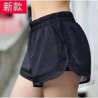 【hot sale】▽♂♙ C04 women sport Anti-lighting two in one double short running fitness yoga Pants