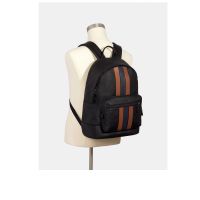 COACH 3184 WEST BACKPACK WITH PIECED VARSITY STRIPE