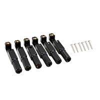 Black Single Headless Fanned Fret Single Fixed Brass Fan Bridges Guitar Bridge Accessories for 6 String Electric Guitar