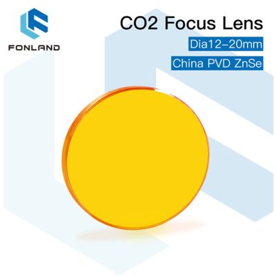 FONLAND CO2จีน Znse เลนส์โฟกัส Dia.12/15/18/19.05/20มม. FL38.1/50.8/63.5/101.6/127มม. สำหรับเครื่องตัดแกะสลักด้วยเลเซอร์