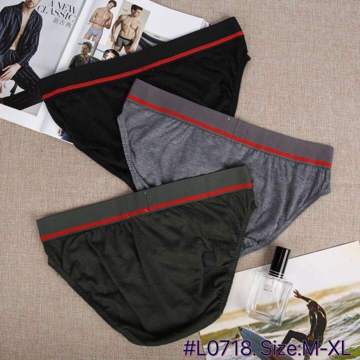 LE Mens Basic 3in1 Brief Hipster Brief L0718 Lazada PH