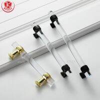 【CW】 Cabinet Door Handle Minimalist Transparent Drawer Wardrobe Luxury