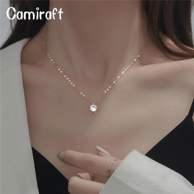 Camiraft คริสตัล Rhinestone จี้สร้อยคอผู้หญิงหญิงเกาหลีแนวโน้ม Clavicle Chain เครื่องประดับอุปกรณ์เสริม