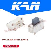 100PCS 2x4x3.5mm 2*4*3.5mm Touch Switch SMD MP3 MP4 MP5 Tablet PC Power Switch Tactile Tact Push Button Micro Switch