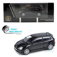 PARA64 1:64 2001 Civic Type R EP3-Hoi Nighthawk Black รถโมเดล Diecast Collection ลิมิเต็ดอิดิชั่น Hoy รถของเล่น