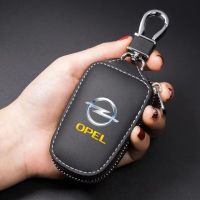 พวงกุญแจมีซิปควบคุมระยะไกลแบบพับได้สำหรับเคสกุญแจรถยนต์หนัง Opel Opc Opc Line Astra H J ฝาครอบป้องกันอุปกรณ์เสริมรถยนต์