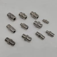 1/8 1/4 3/8 1/2 BSPT To M8 10 12 14 16 18 20 22 24 26 Metric Male Hex Nipple 304 Stainless Steel Pipe Fitting Connector