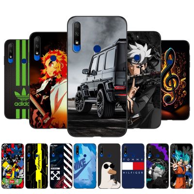 Case For Honor 9X Global Case Huawei Honor 9X Premium STK-LX1 Case Silicon Back Cover For Black Tpu fashion anime cartoon cute pattern