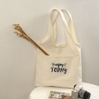 ♤۞ Original niche design literature and art Japanese ins large-capacity lazy wind canvas bag tote one-shoulder female student school bag