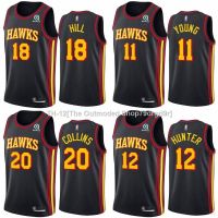 ❒♛℡ New NBA Jersey Atlanta Hawks Hill Young Collins Hunter Jersey Basketball Sports Vest Player Edition a