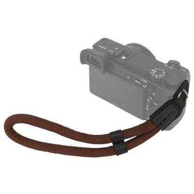 【แนว】สายรัดข้อมือกล้อง Haoge สำหรับ Leica Sony Fujifilm Fuji Canon Nikon Panasonic Olympus เชือกปีนเขาสีดำ/ กาแฟ/ชมพู/แดง