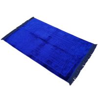 【CW】☋㍿  Plain Muslim Prayer Rug  Raschel Fabric Features Rectangle Design Fringes Both Sides 65×110CM