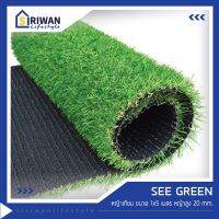 See green หญ้าเทียม ปูพื้น ตกแต่งสวน ขนาด 1x5 เมตร ความสูงของหญ้า 20 mm. รุ่น BLF1-5