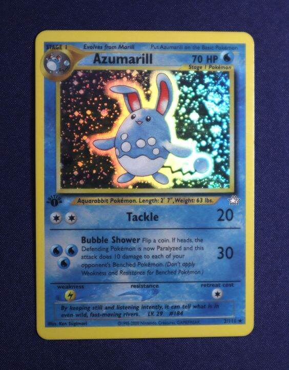 pok-mon-cards-1st-edition-neo-set-foil-flash-azumarill-bellossom-classic-game-ptcg-houndoom-discovery