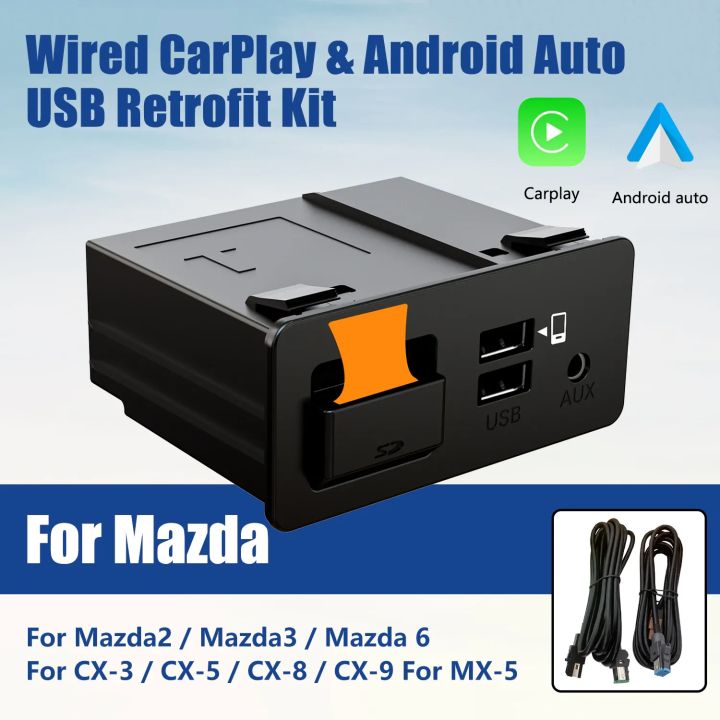 New Mazda Apple CarPlay and Android Auto USB Retrofit Kit, Support