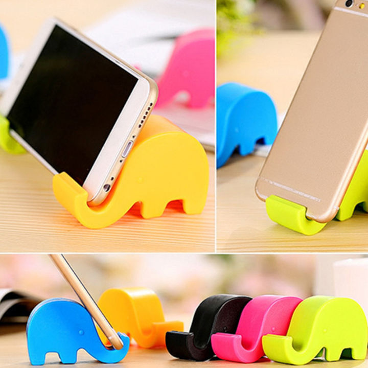 wucuuk-1pc-universal-phone-stand-มินิช้างสมาร์ทโทรศัพท์โต๊ะติดตั้งขาตั้งใหม่