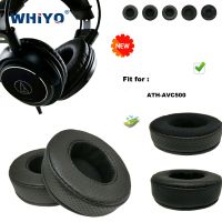 ☊ New upgrade Replacement Ear Pads for ATH-AVC500 Headset Parts Leather Cushion Velvet Earmuff Headset Sleeve Cover