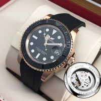 hot style Mingshi yacht series fully automatic mechanical watch luminous waterproof mens calendar business