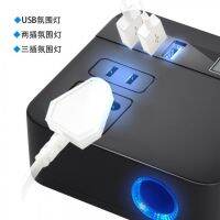 รถยนต์ 12v24 โวลต์หมุน 220v เครื่องแปลงไฟมัลติฟังก์ชั่นที่ชาร์จในรถยนต์ USB