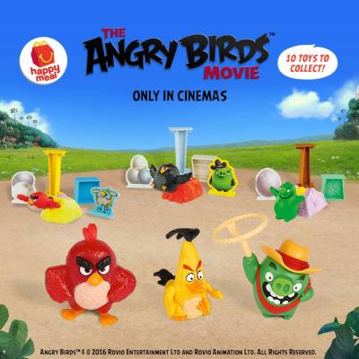 (พร้อมส่ง) แองกี้เบิร์ด Angrybird เร้ด สีแดง Light up Red &amp; Speedster Chuck ชัค สีเหลือง Angry Birds นกโกรธ ของเล่น McDonald