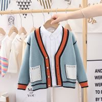 2022 Spring Autumn Children Cartoon Cardigan Sweater Boys Clothes Kids Cute Childrens Coats Outerwear Jackets Clothing Fashion