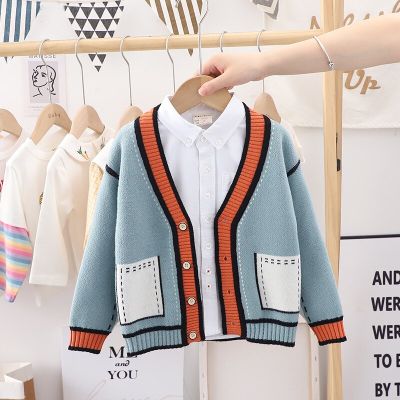 2022 Spring Autumn Children Cartoon Cardigan Sweater Boys Clothes Kids Cute Childrens Coats Outerwear Jackets Clothing Fashion