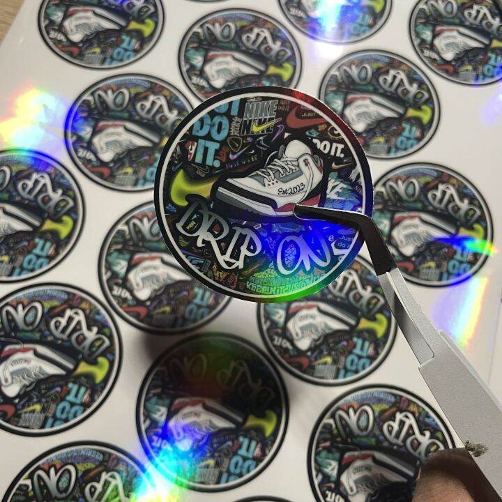 Sticker label, Logo, A4 sheet Printable, Souvenirs Customized Quality