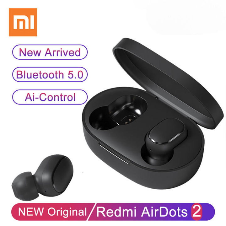 หูฟัง-airdots-2ชุดหูฟังบลูทูธไร้สาย-xiaomi-redmi-ใหม่หูฟังพร้อมไมโครโฟน-airdots-2โฟนบลูทูธหูฟังไร้สาย