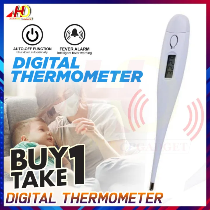 BUY 1 TAKE 1 Digital Thermometer with Beeper LCD Display for Adults and